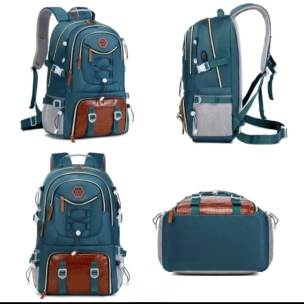 High School Backpack With Shoe Compartment Laptop Bag School Gym Bag Tote - Picture 1 of 14